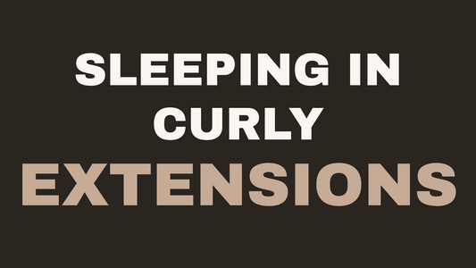 Sleeping in curly hair extensions without the morning frizz at Styling Company, Belmar NJ.