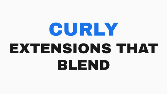 Curly hair extensions matching your curl pattern at Styling Company, Belmar NJ.