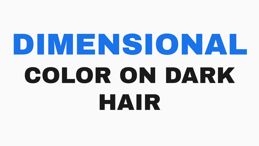 Dimensional color on dark brunette hair at Styling Company, Belmar NJ.