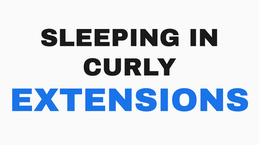 Sleeping in curly hair extensions without the morning frizz at Styling Company, Belmar NJ.