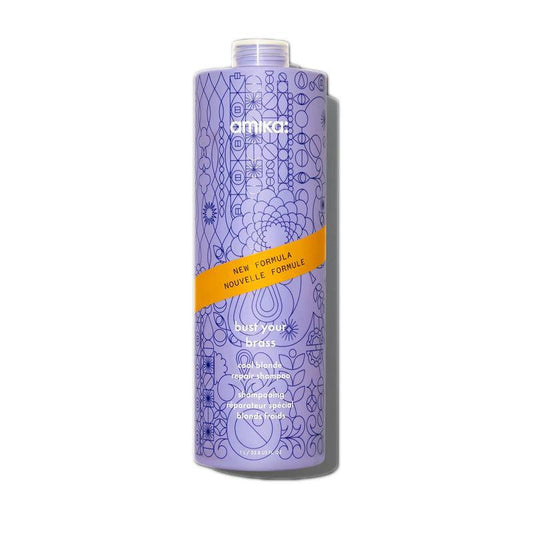 Amika Bust Your Brass Cool Blonde Strength Repair Shampoo