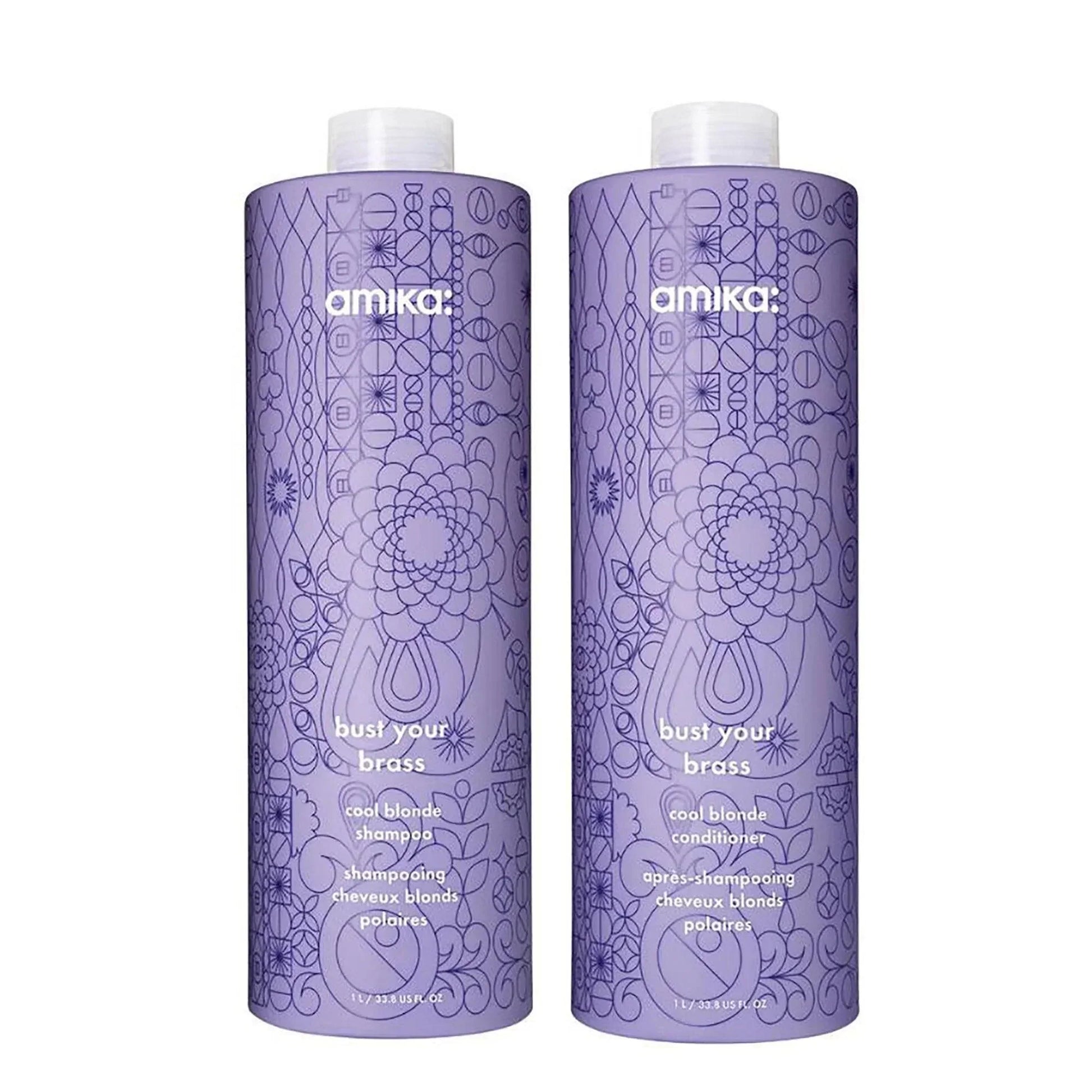 Amika Bust Your Brass Cool Blonde Strength Repair Shampoo